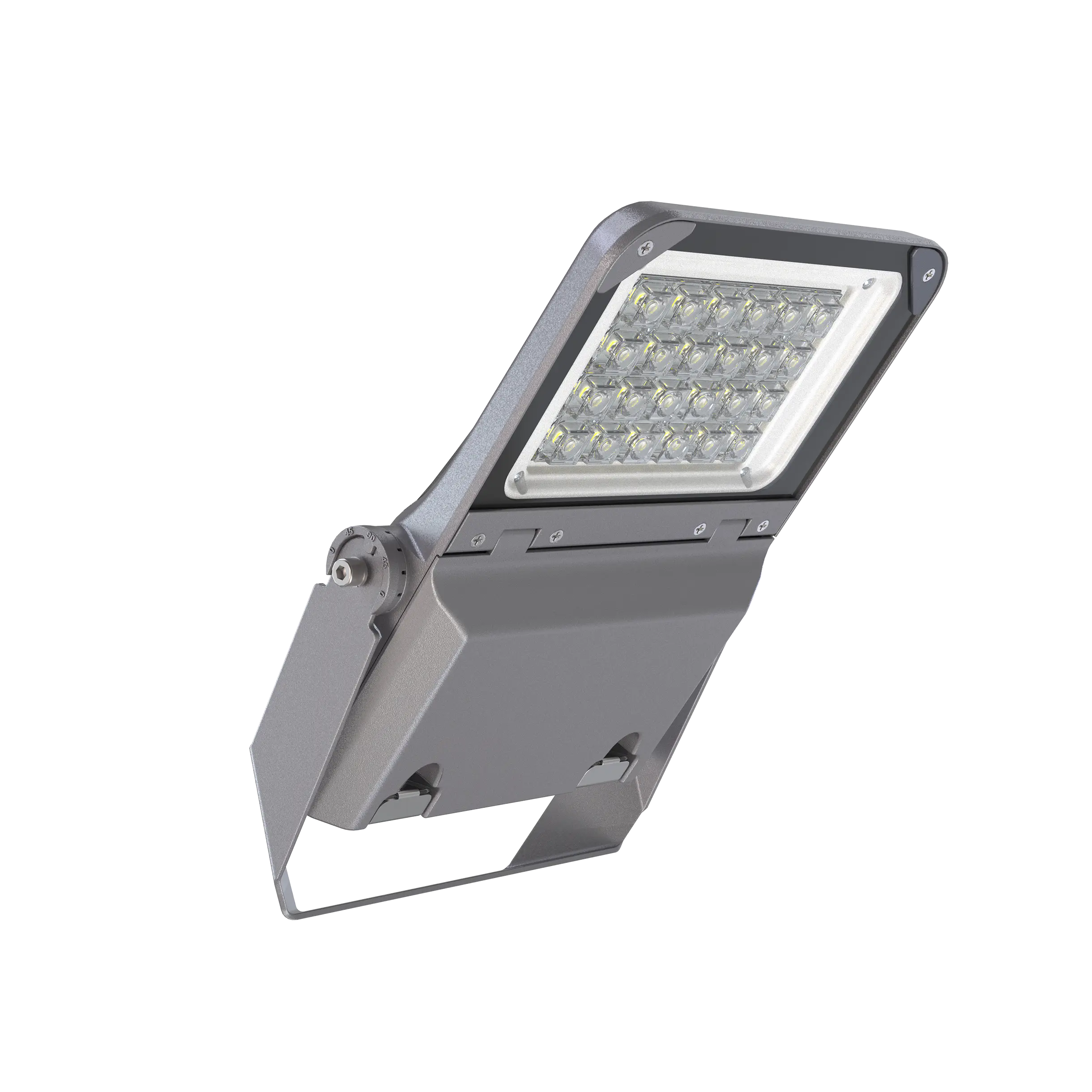 Tool free open high performance LED flood light